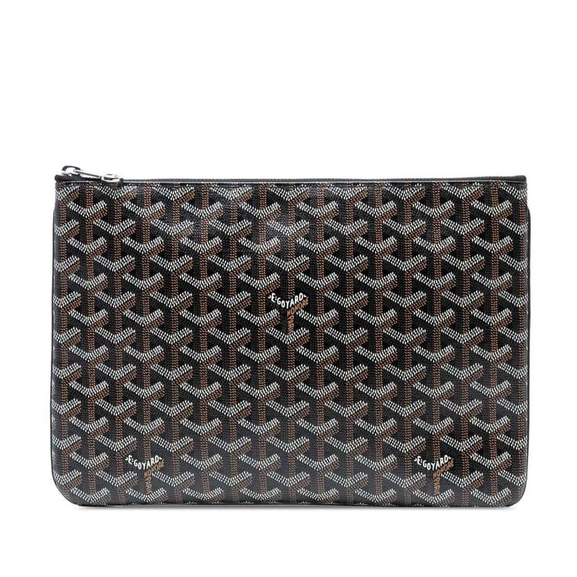 Goyard Goyardine Senat MM Black Canvas Good condition - Front View