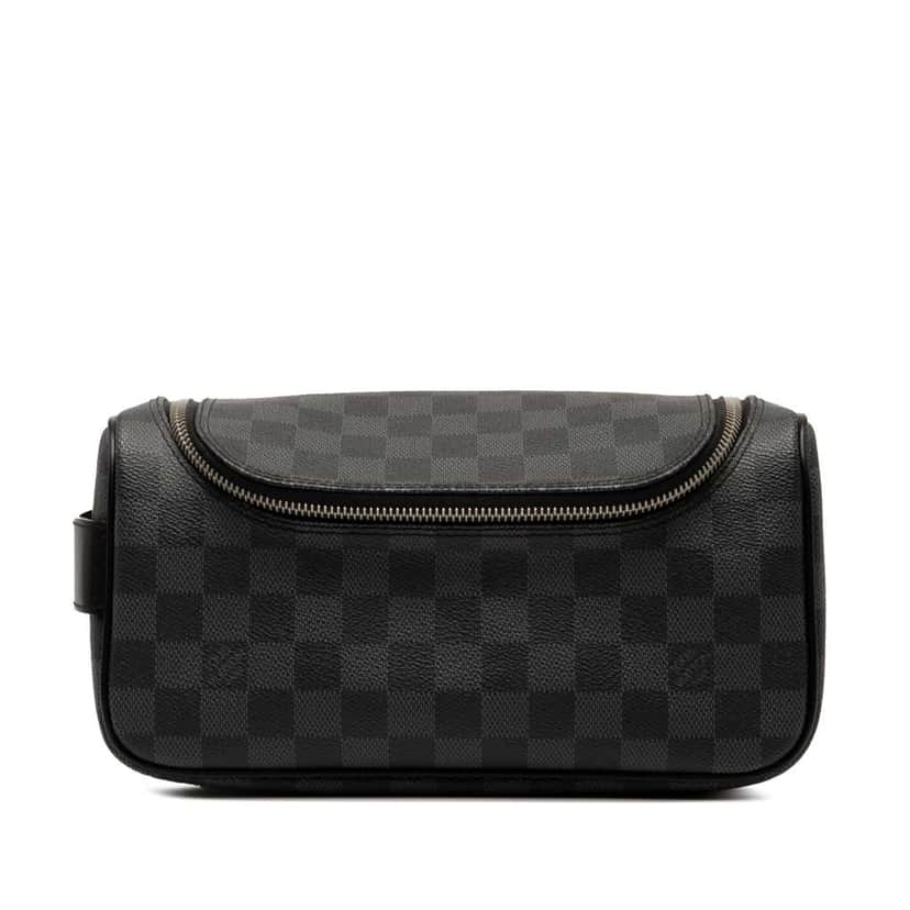 Louis Vuitton Damier Graphite Toiletry Pouch Black Good condition - Front View