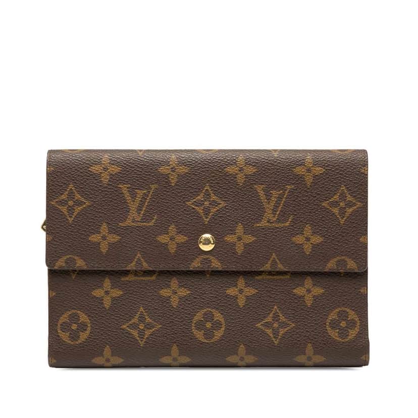 Louis Vuitton Monogram Passport Organizer Wallet Brown Good condition - Front View