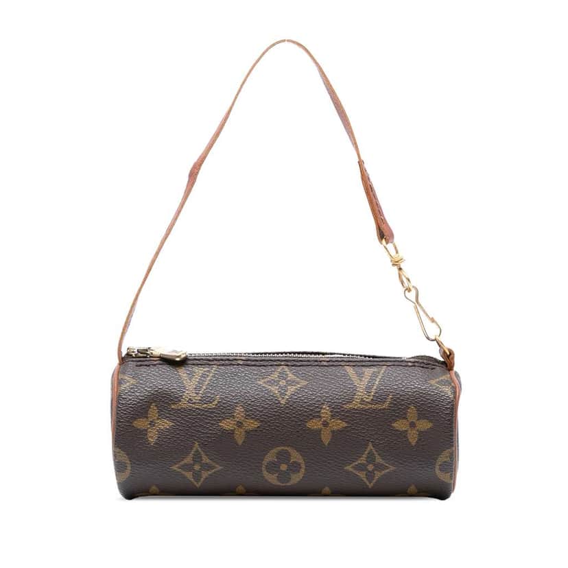 Louis Vuitton Monogram Papillon Pochette Brown Good condition - Front View