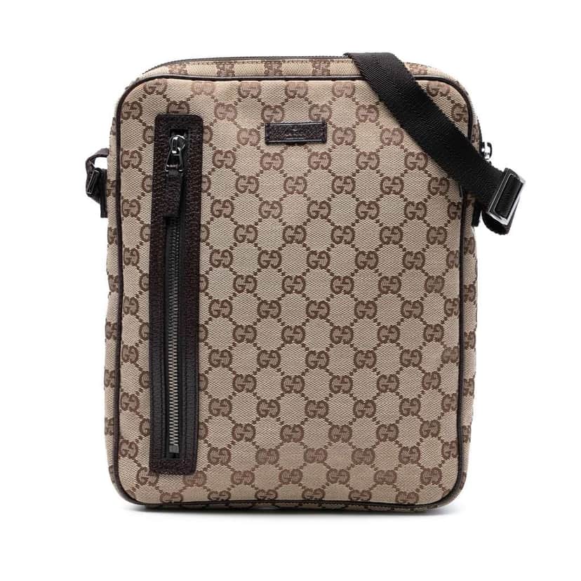 Gucci GG Canvas Crossbody Brown Canvas Good condition - Front View