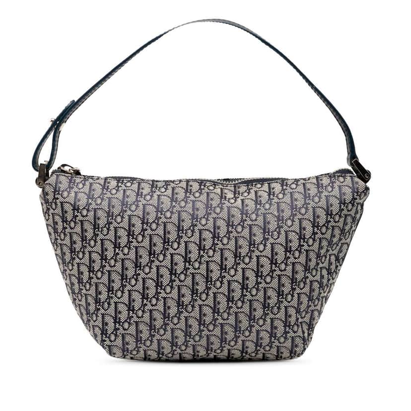 Dior Diorissimo Coated Canvas Handbag Black Canvas Good condition - Front View