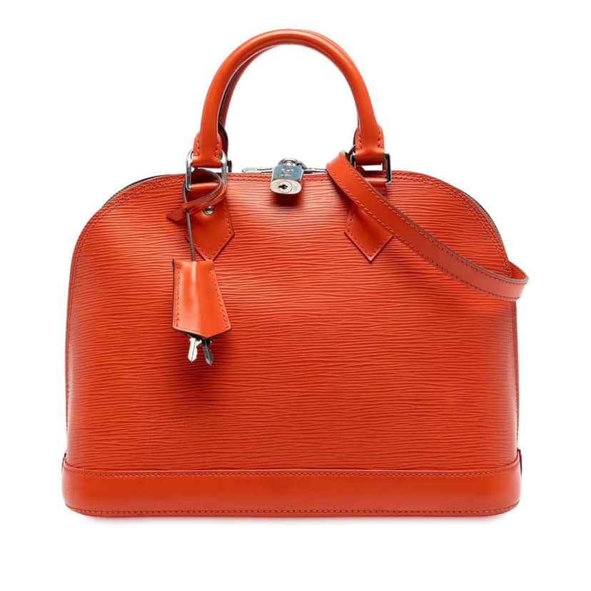 Louis Vuitton Epi Alma PM Orange Leather Good condition - Front View