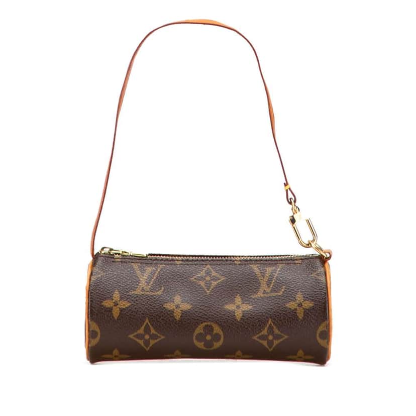 Louis Vuitton Monogram Papillon Pochette Brown Good condition - Front View