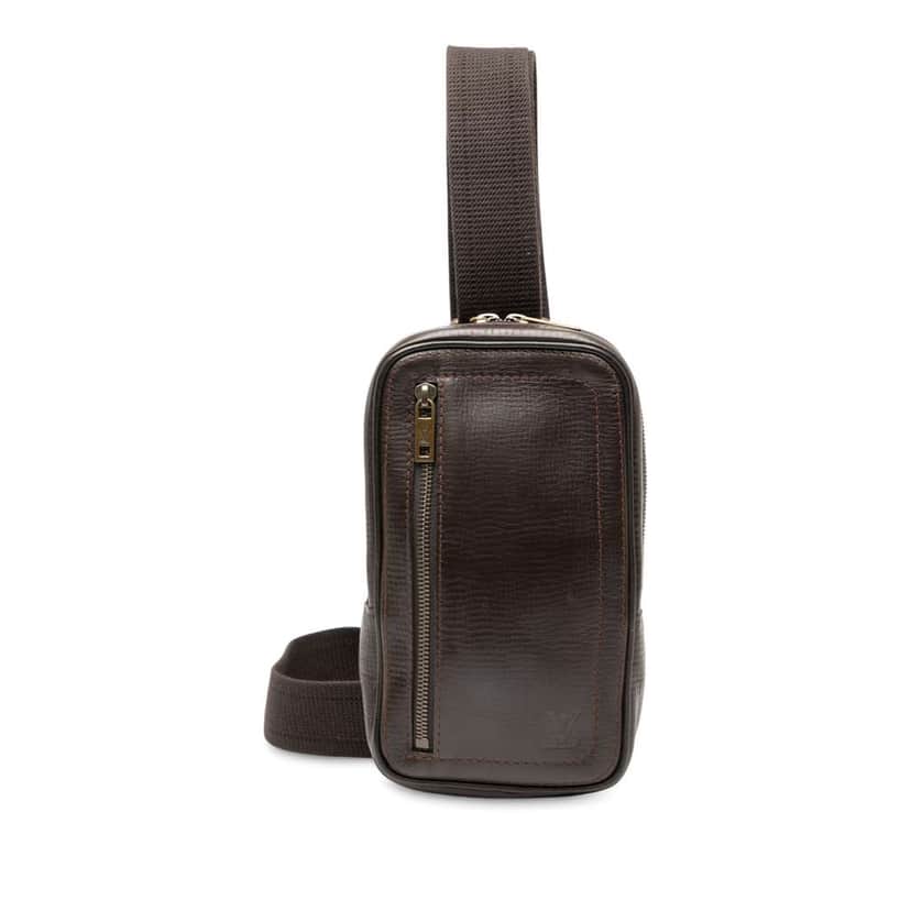 Louis Vuitton Utah Sioux Brown Leather Good condition - Front View