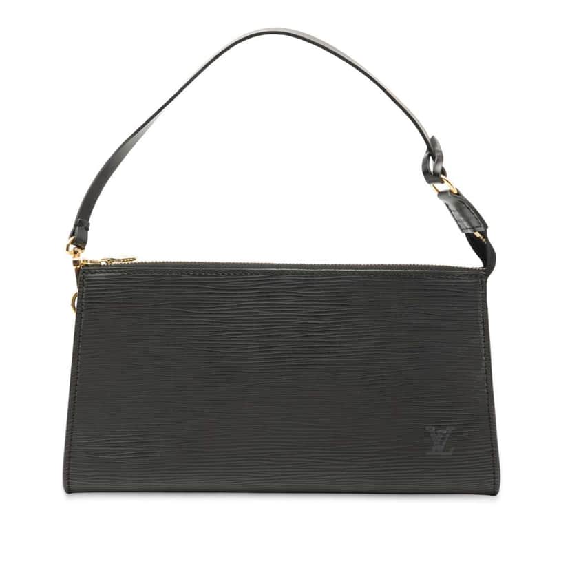 Louis Vuitton Epi Pochette Accessoires Black Leather Good condition - Front View