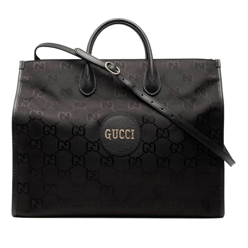 Gucci GG Econyl Off The Grid Convertible Tote Black Good condition - Front View