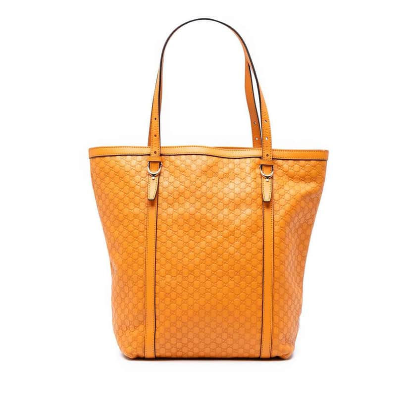 Gucci Medium Microguccissima Nice Tote Orange Leather Good condition - Front View