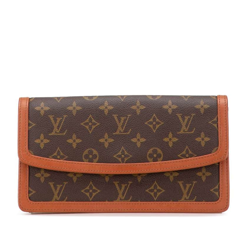 Louis Vuitton Monogram Pochette Dame PM Brown Canvas Very good condition - Front View