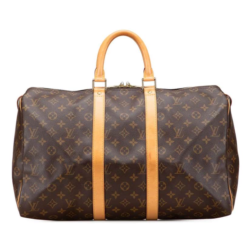 Louis Vuitton Monogram Keepall 45 Brown Canvas Good condition - Front View