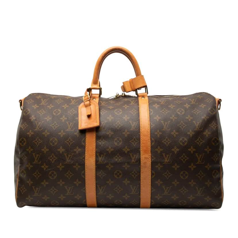 Louis Vuitton Monogram Keepall Bandouliere 50 Brown Good condition - Front View