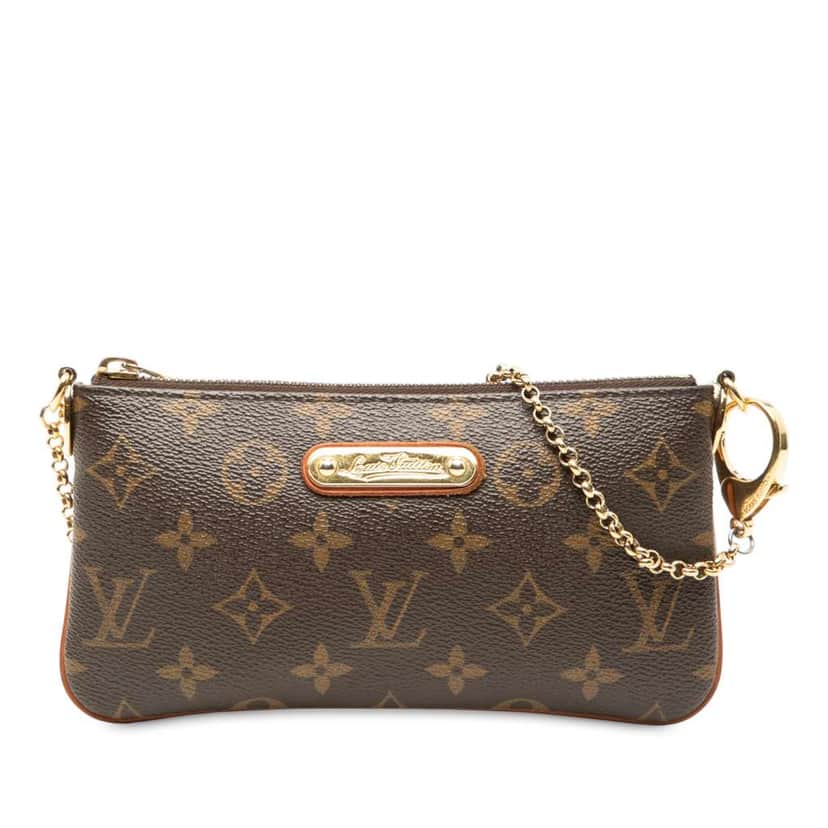 Louis Vuitton Monogram Pochette Milla MM Brown Good condition - Front View