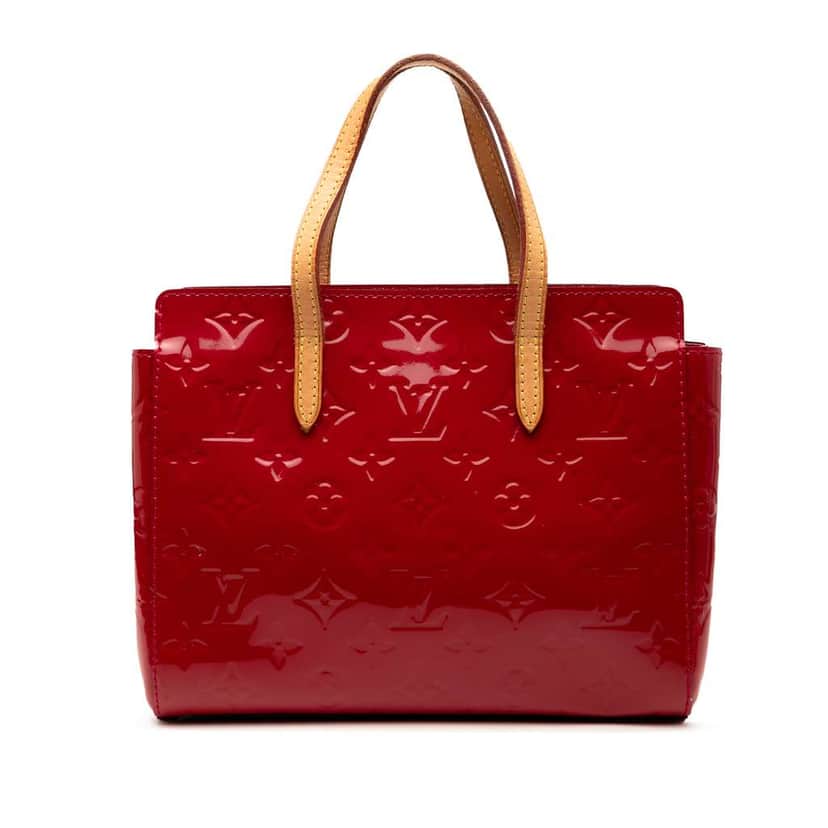 Louis Vuitton Monogram Vernis Catalina BB Red Leather Good condition - Front View