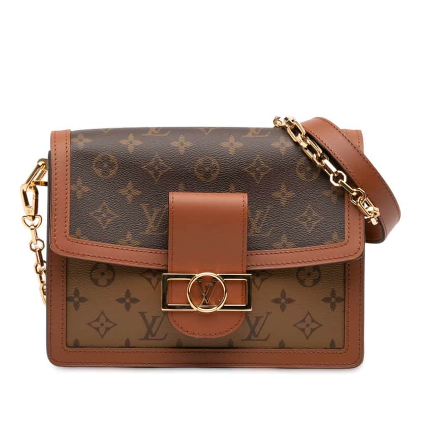 Louis Vuitton Monogram Reverse Dauphine MM Brown Good condition - Front View
