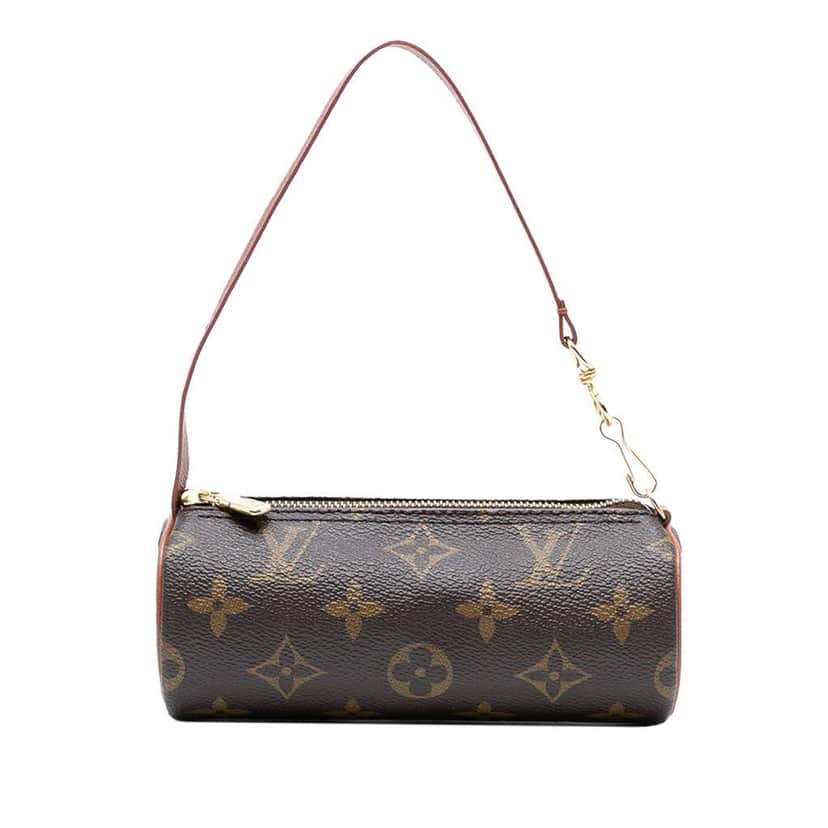 Louis Vuitton Monogram Papillon Pochette Brown Good condition - Front View