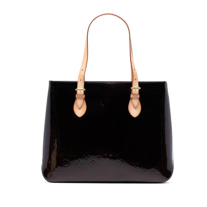 Louis Vuitton Monogram Vernis Brentwood Purple Leather Good condition - Front View