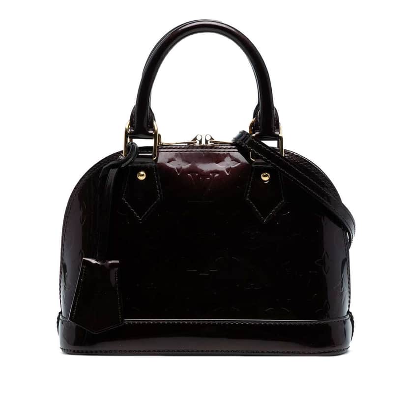 Louis Vuitton Monogram Vernis Alma BB Purple Leather Good condition - Front View