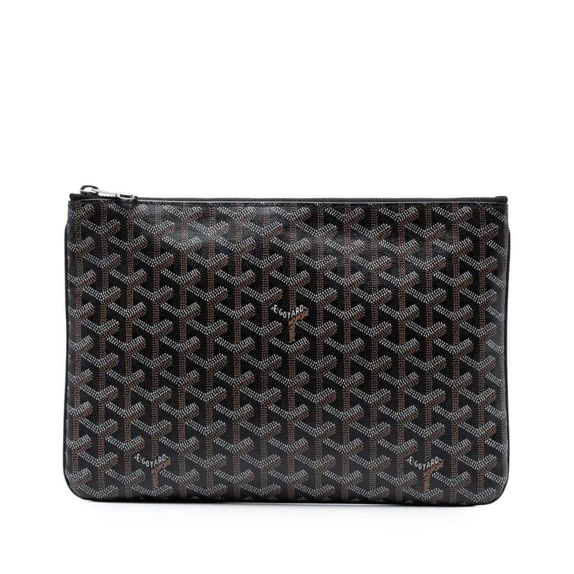 Goyard Goyardine Senat MM Black Canvas Good condition - Front View