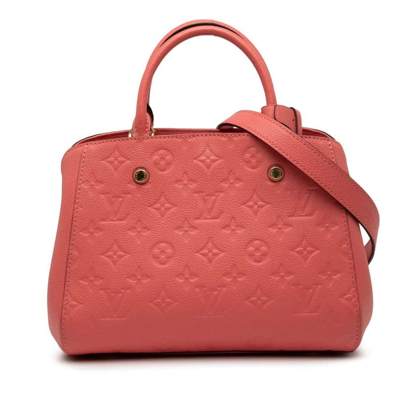Louis Vuitton Monogram Empreinte Montaigne BB Pink Leather Very good condition - Front View