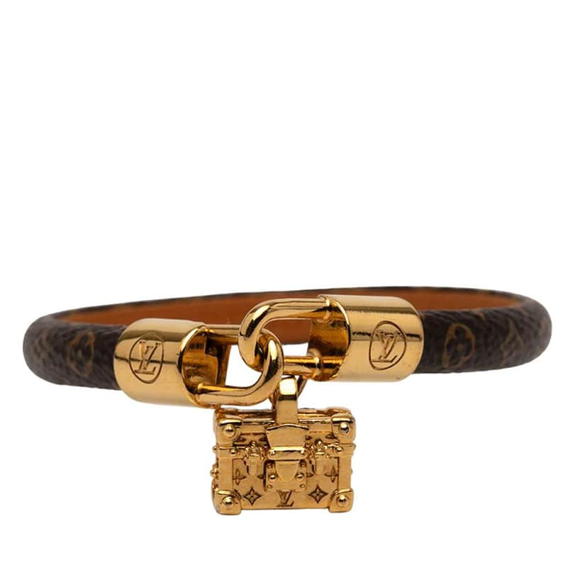 Louis Vuitton Monogram Petite Malle Keep It Bracelet Brown Good condition - Front View