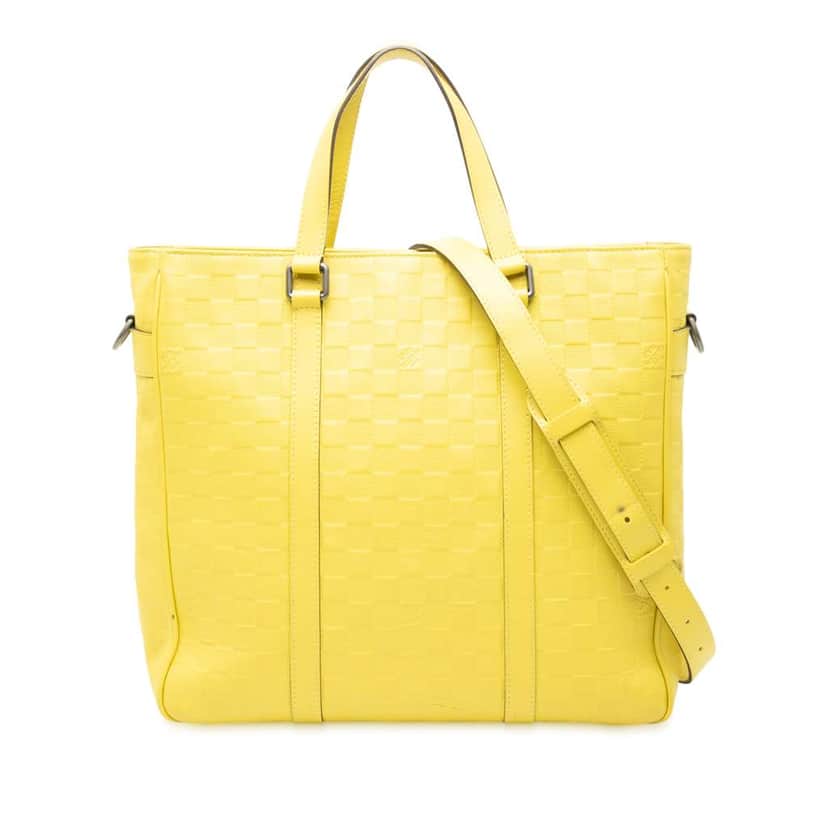 Louis Vuitton Damier Infini Tadao Yellow Leather Very good condition - Front View