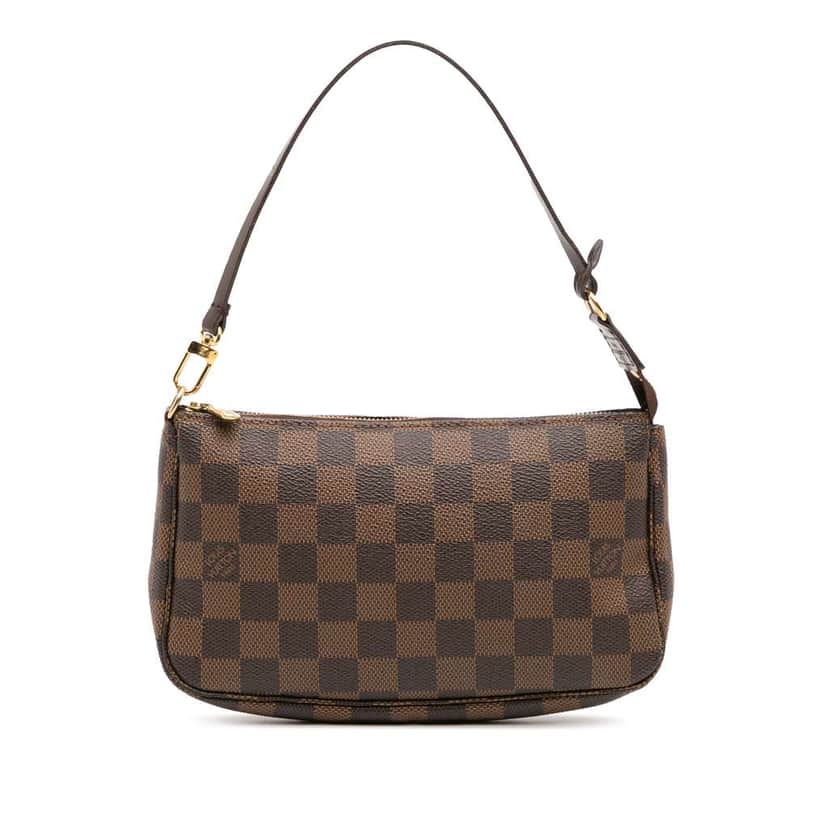Louis Vuitton Damier Ebene Pochette Accessoires Brown Canvas Good condition - Front View