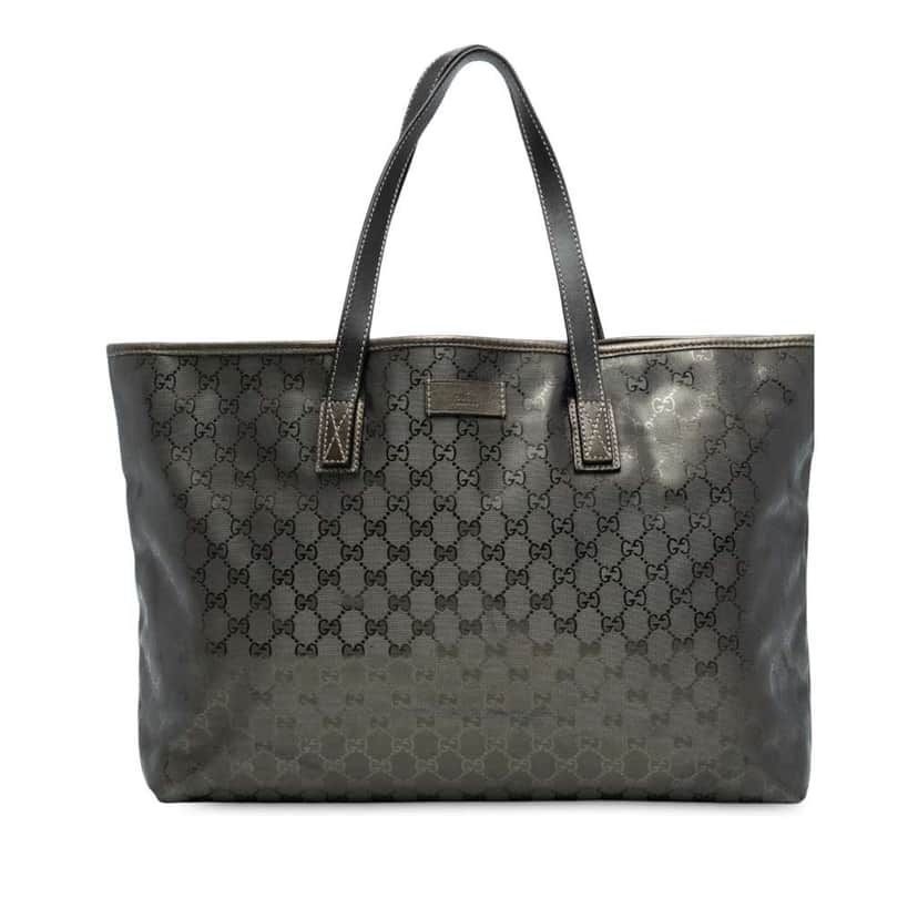 Gucci Large GG Imprime Tote Brown Canvas Good condition - Front View