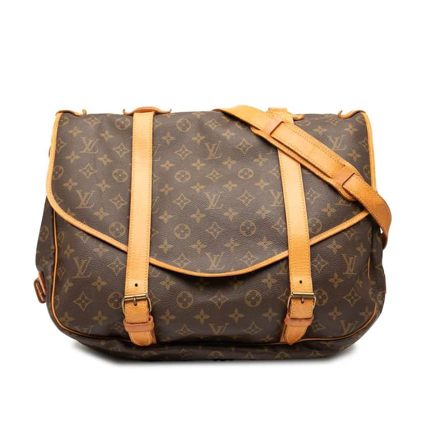 Louis Vuitton Monogram Saumur 43 Brown Good condition - Front View