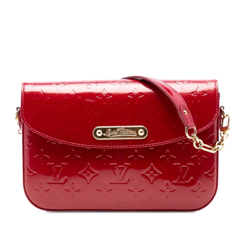 Louis Vuitton Monogram Vernis Rodeo Drive Red Leather Good condition - Front View