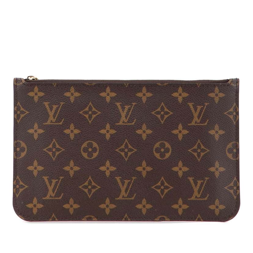 Louis Vuitton Monogram Neverfull Pochette Brown Good condition - Front View