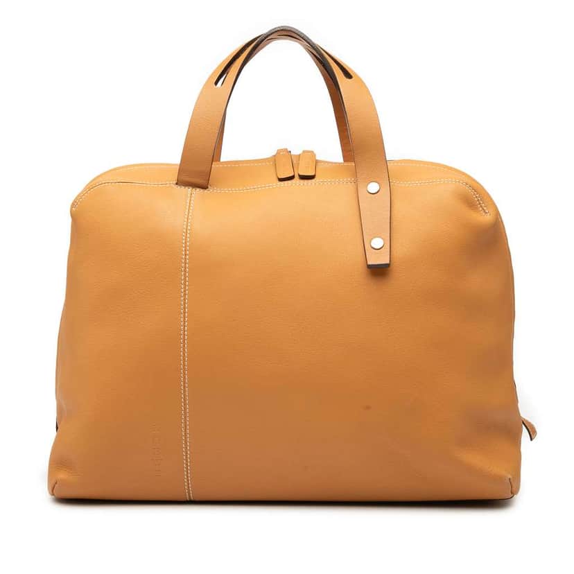 Loewe Leather Handbag Brown Leather Very good condition - Front View