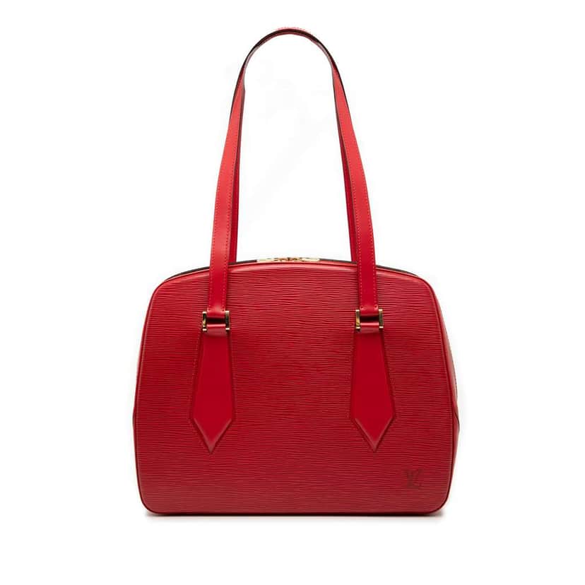 Louis Vuitton Epi Voltaire Red Leather Good condition - Front View
