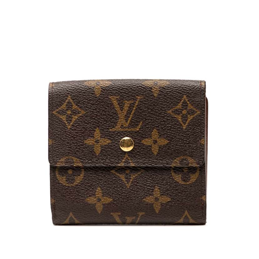 Louis Vuitton Monogram Portefeuille Elise Wallet Brown Good condition - Front View