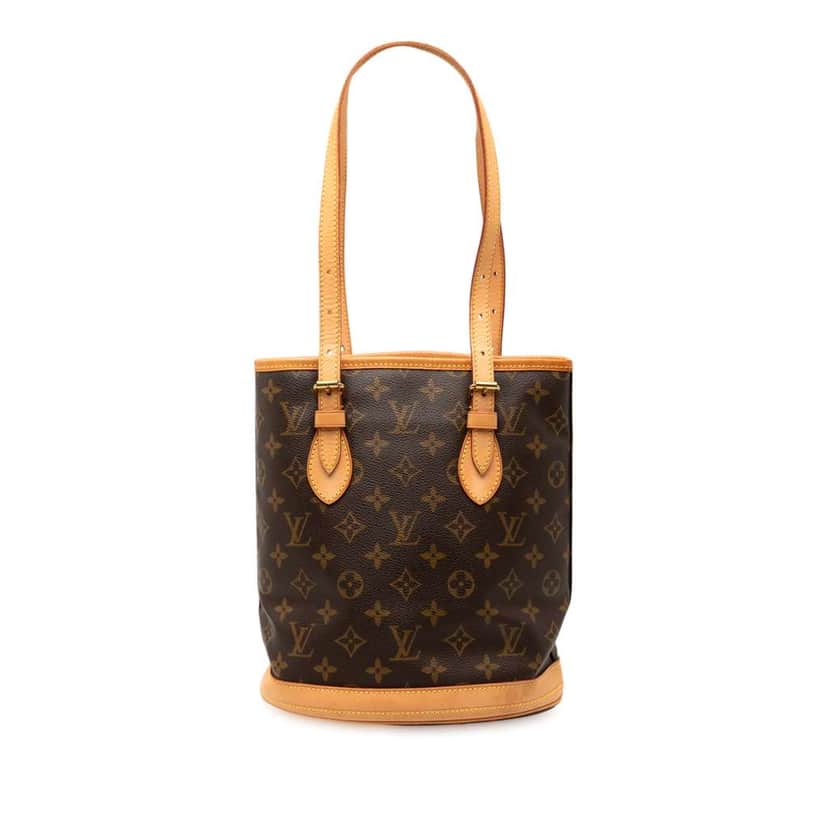 Louis Vuitton Monogram Petit Bucket Brown Good condition - Front View