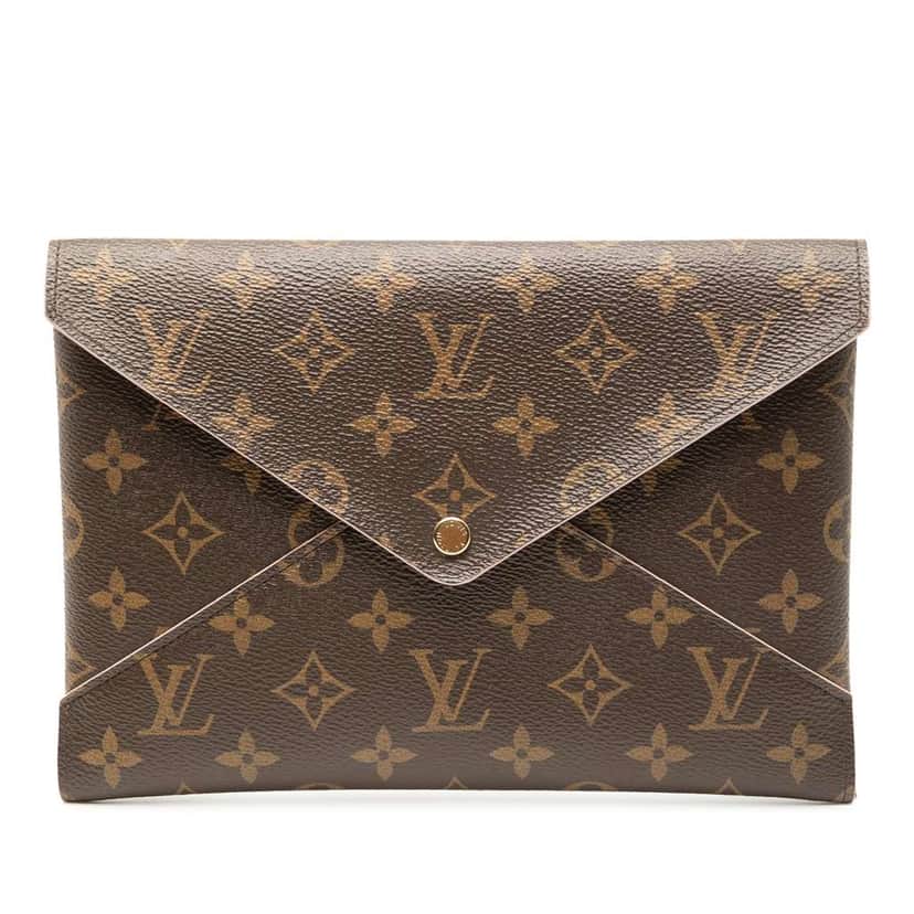Louis Vuitton Monogram Pochette Kirigami GM Brown Good condition - Front View