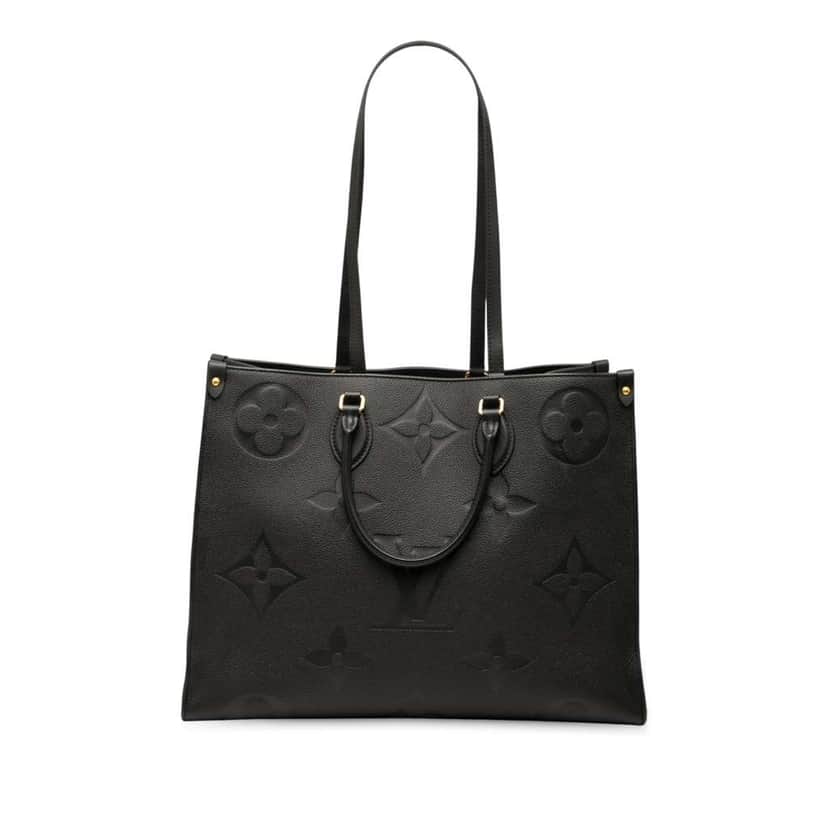 Louis Vuitton Monogram Empreinte Onthego GM Black Leather Good condition - Front View
