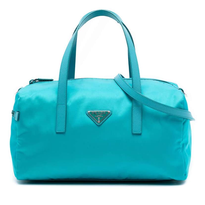 Prada Tessuto Satchel Blue Good condition - Front View