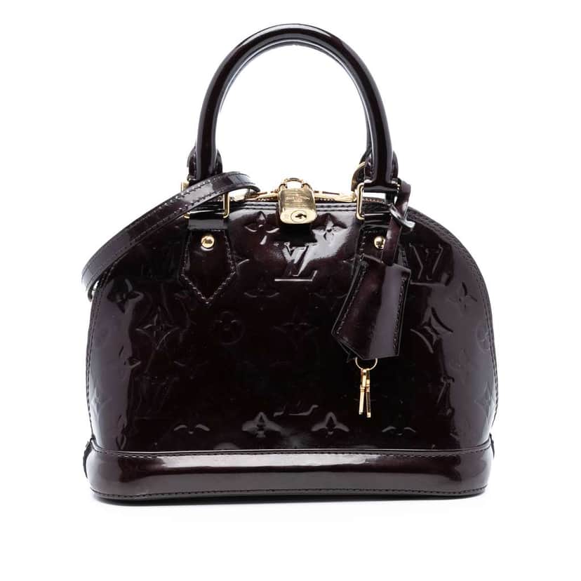 Louis Vuitton Monogram Vernis Alma BB Purple Leather Good condition - Front View