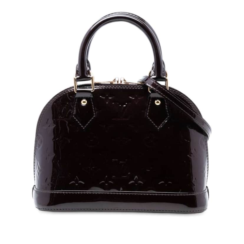 Louis Vuitton Monogram Vernis Alma BB Purple Leather Good condition - Front View