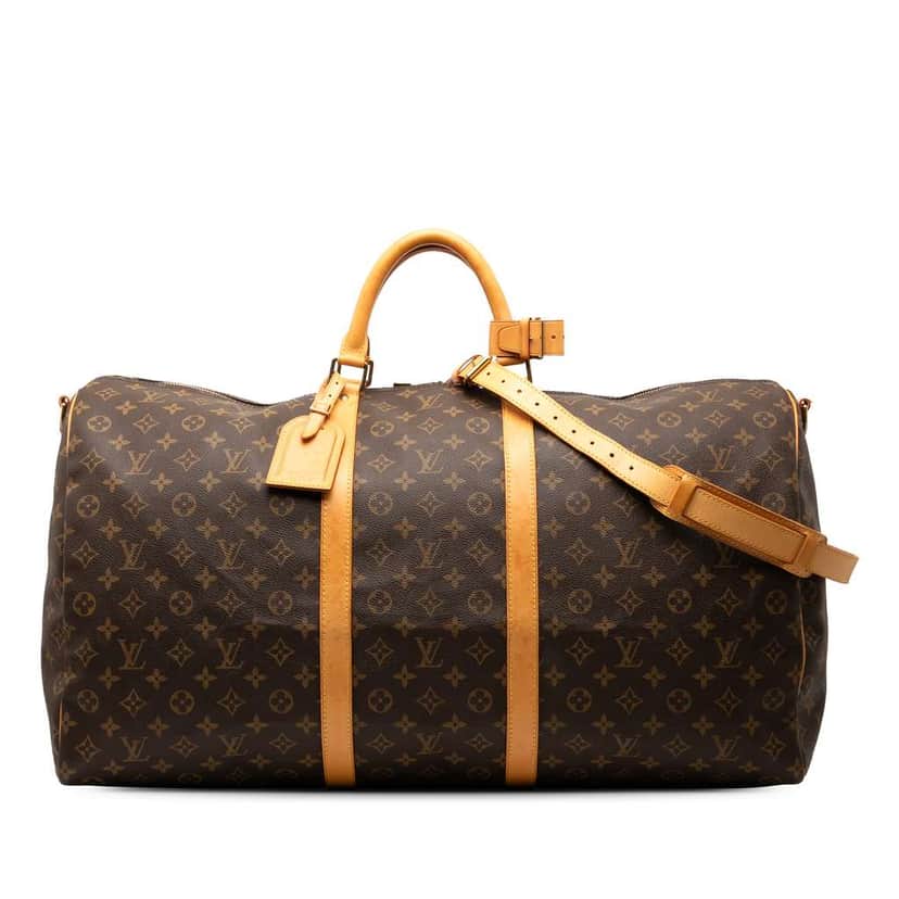 Louis Vuitton Monogram Keepall Bandouliere 60 Brown Good condition - Front View