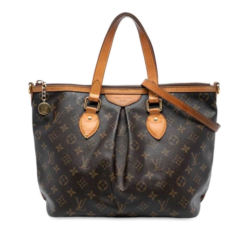 Louis Vuitton Monogram Palermo PM Brown Fair condition - Front View