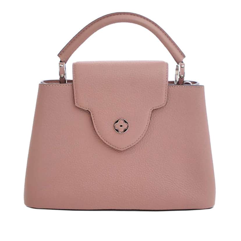 Louis Vuitton Taurillon Capucines BB Pink Leather Good condition - Front View