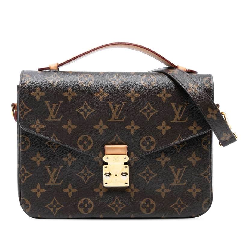 Louis Vuitton Monogram Pochette Metis Brown Good condition - Front View
