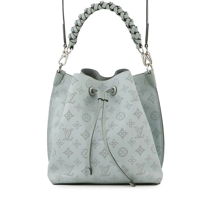 Louis Vuitton Monogram Mahina Muria Blue Leather Good condition - Front View