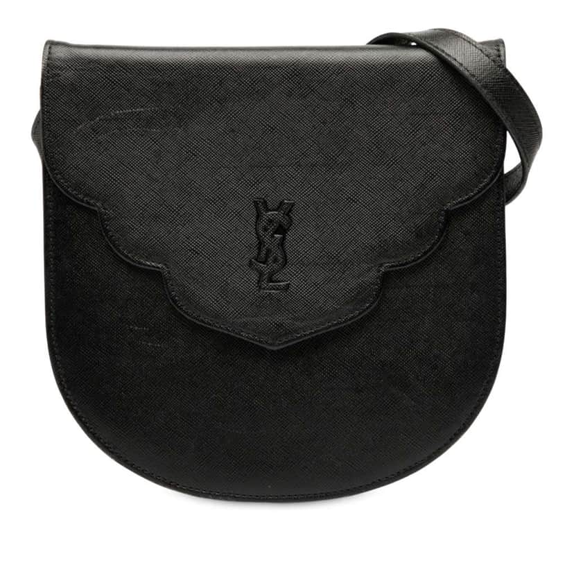 Saint Laurent Leather Shoulder Bag Black Leather Good condition - Front View
