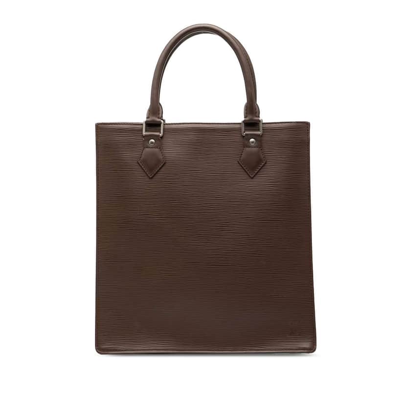 Louis Vuitton Epi Sac Plat PM Brown Leather Good condition - Front View