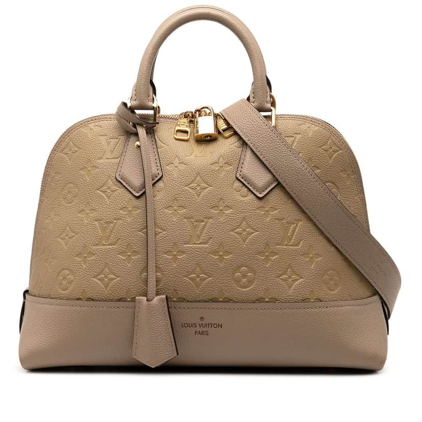 Louis Vuitton Monogram Empreinte Neo Alma PM Brown Leather Good condition - Front View