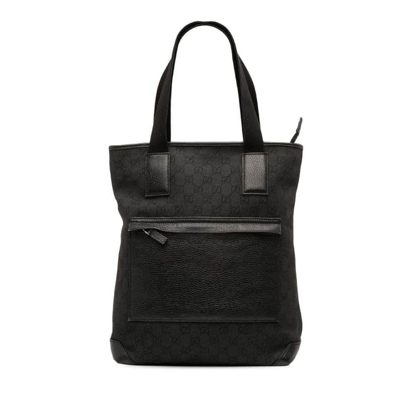 Gucci GG Denim Tote Grey Denim Good condition - Front View