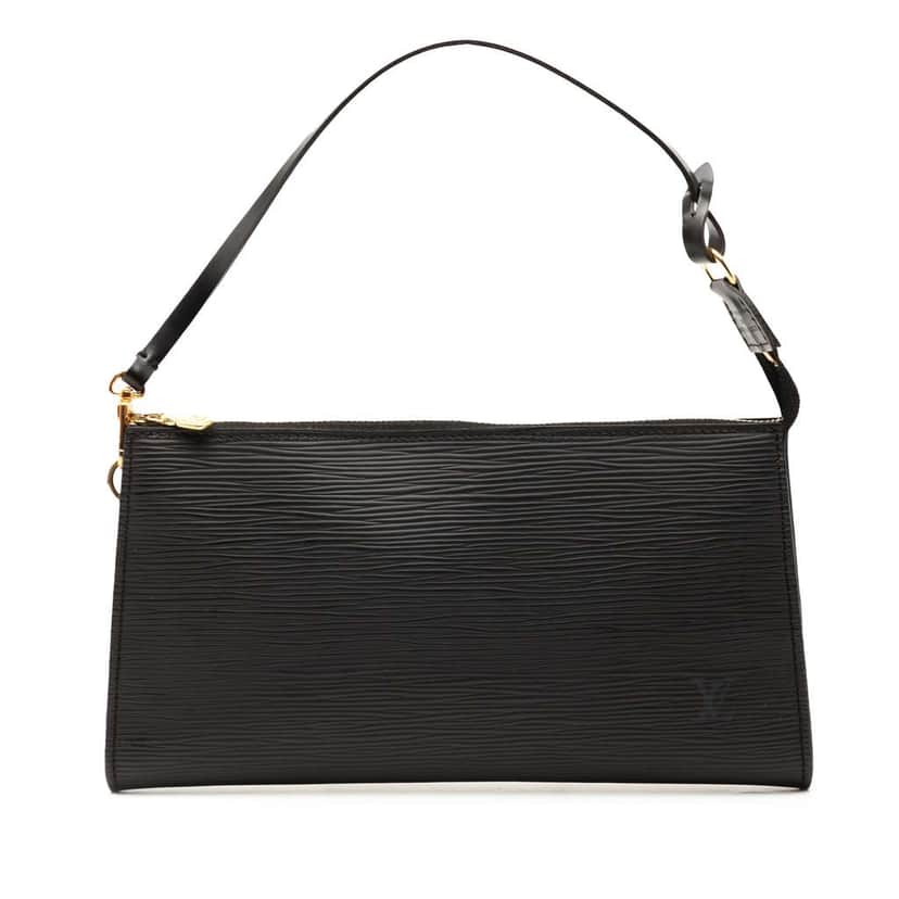 Louis Vuitton Epi Pochette Accessoires Black Leather Good condition - Front View