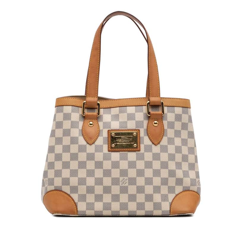 Louis Vuitton Damier Azur Hampstead PM White Good condition - Front View